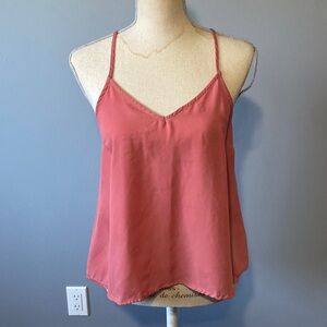 Charlotte Russe deep mauve racerback tank top